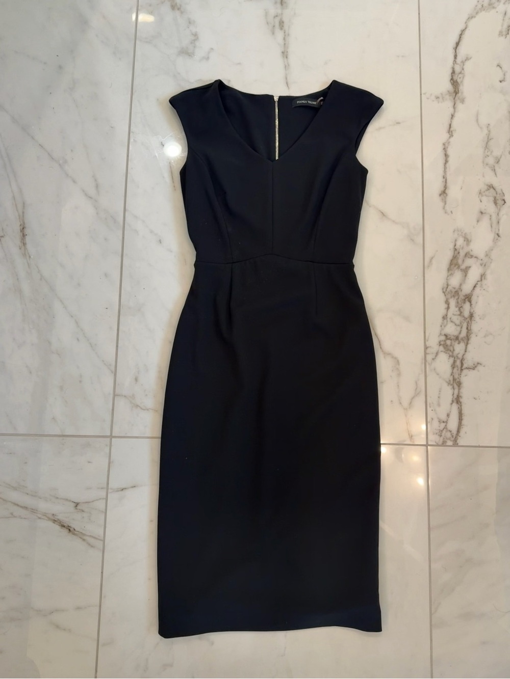 Black Midi Sheath Dress Size 2